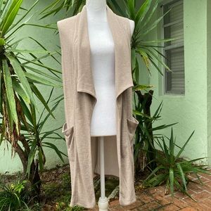 Taupe Tan Jersey Layer Vest